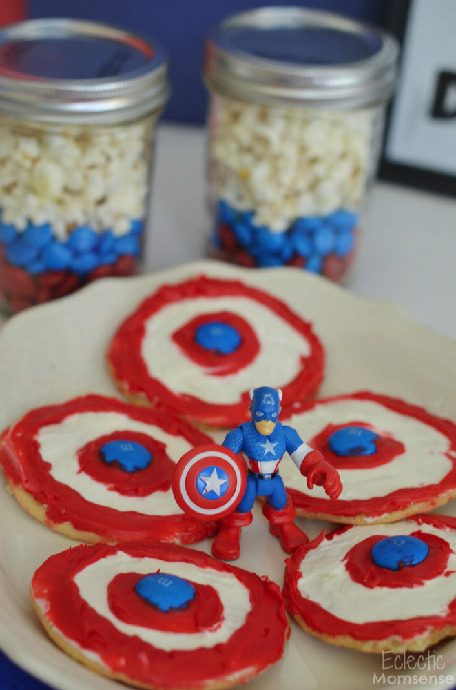 Superheroes, M&M’s, Captain America, M&M recipes, #shop, #HeroesEatMMs
