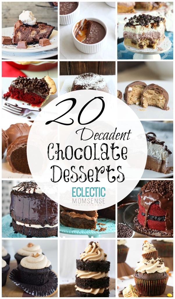 20 Chocolate Desserts for Valentines Day #sponsored