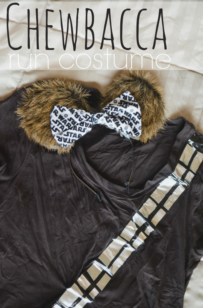Star Wars Run Disney Costumes- Directions for an easy Chewbacca shirt and Mickey Ears. Links included for the rest of the rebels, droids, and Imperial forces. | #StarWars #Disney #RunDisney