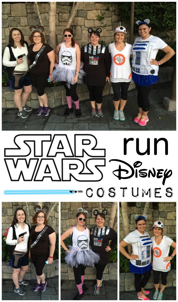 Star Wars Run Disney Costumes- Directions for an easy Chewbacca shirt and Mickey Ears. Links included for the rest of the rebels, droids, and Imperial forces. | #StarWars #Disney #RunDisney