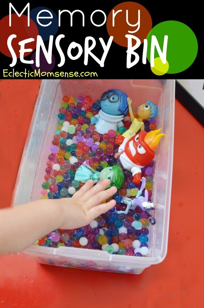 Memory Sensory Bin | Inside Out Water Bead Sensory Play