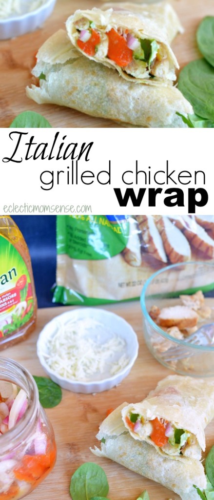 [ad] Italian Grilled Chicken Wrap|convenient meal solution to meet your mealtime needs. #recipe #OneBowlWonder