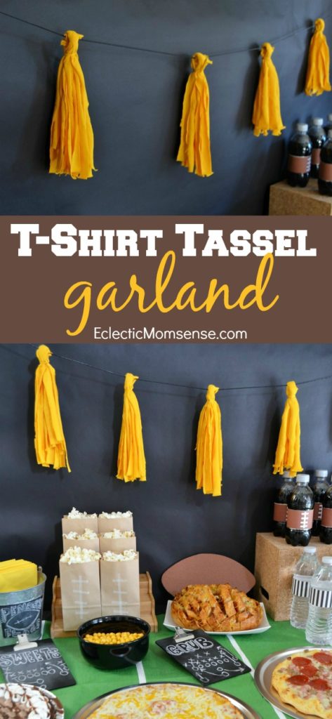 t-shirt tassel garland