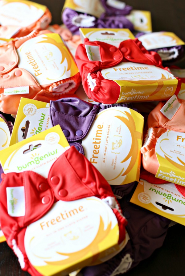 Enter to WIN 18 Bumgenius Freetime AIO in this huge cloth diaper stash giveaway. Get started cloth diapering or some fun new colors to add to your stash.