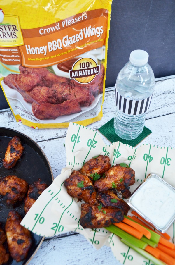 Foster Farms Honey BBQ Wings with Cilantro Lime Ranch Dip recipe. 