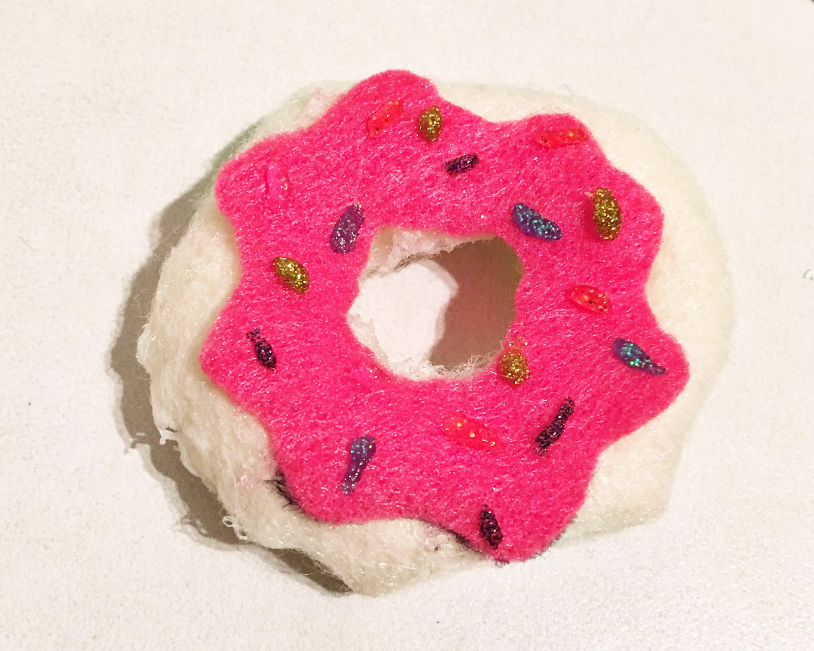 Clawhausers' cherry sprinkle donut DIY