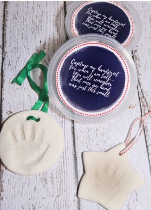 Baby's First Holiday Keepsakes: Handprint Ornament and Stocking