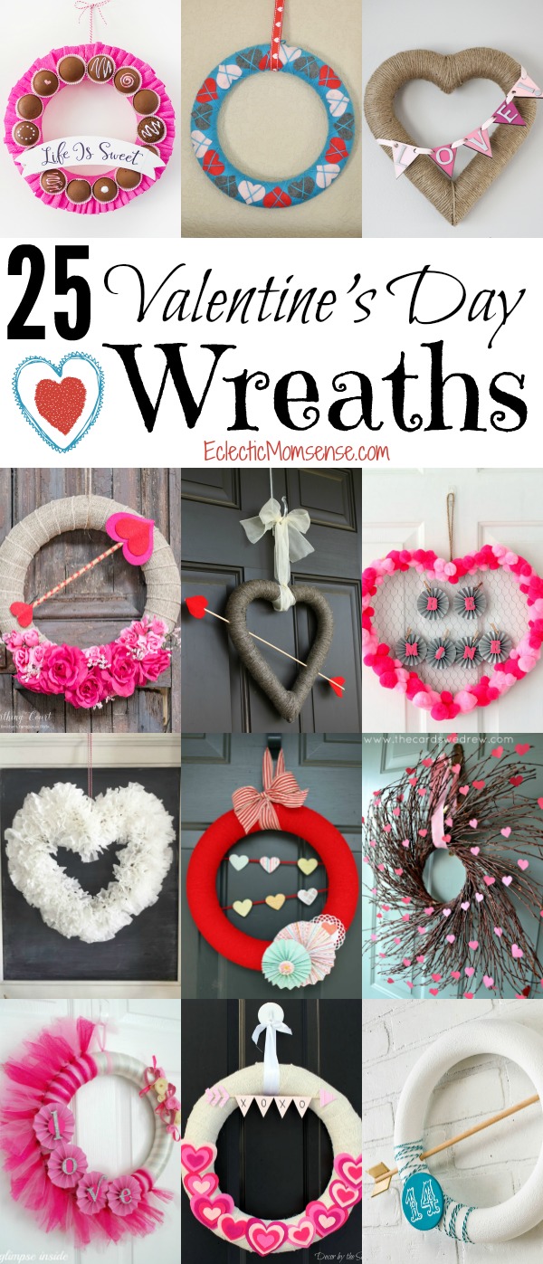 25 DIY Valentine's Day Wreaths- Adorn your home with a beautiful wreath full of love. 