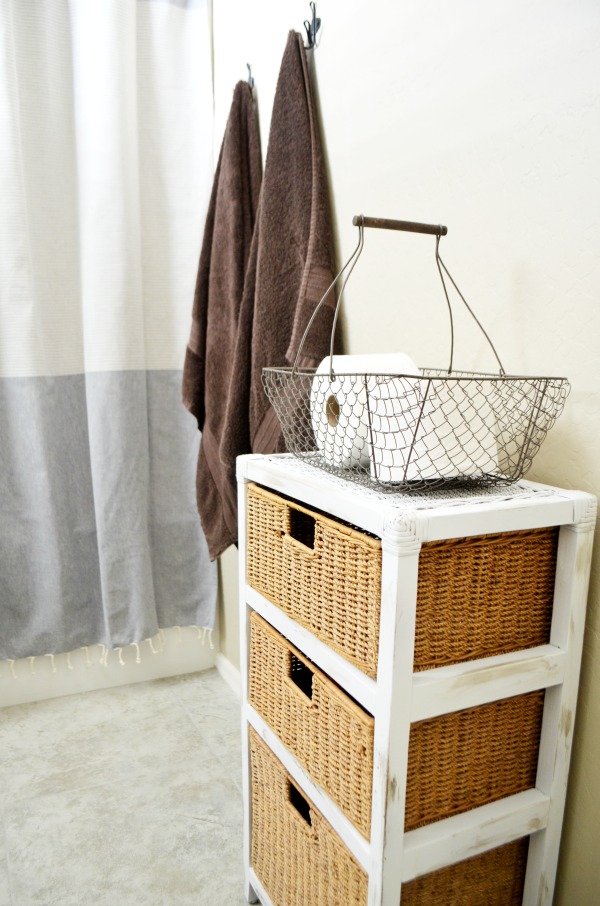 Rustic Wicker Drawer Makeover