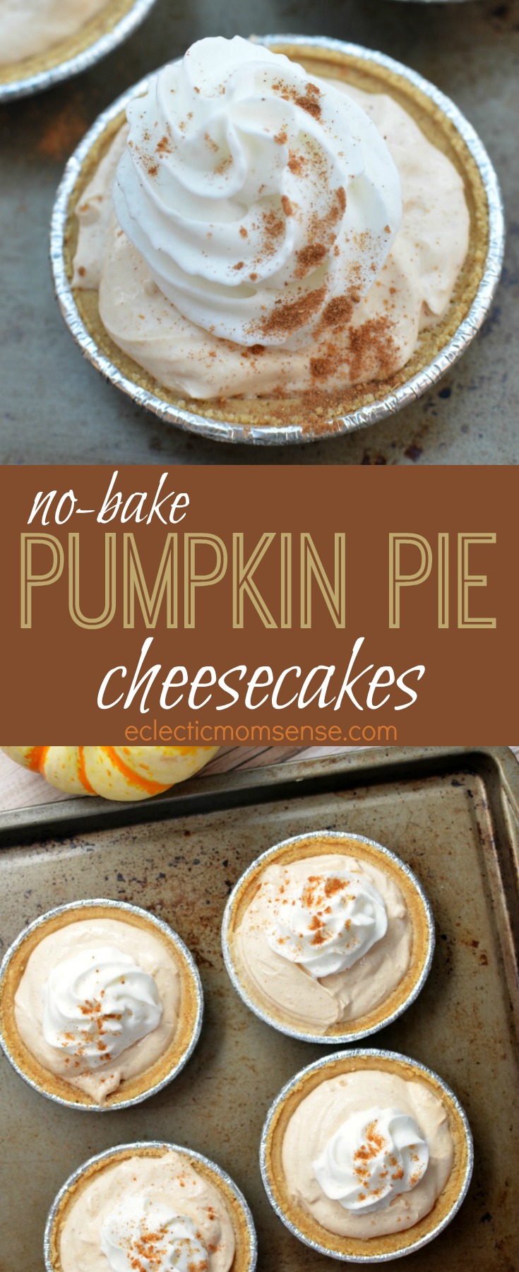 no-bake Pumpkin Pie Cheesecakes