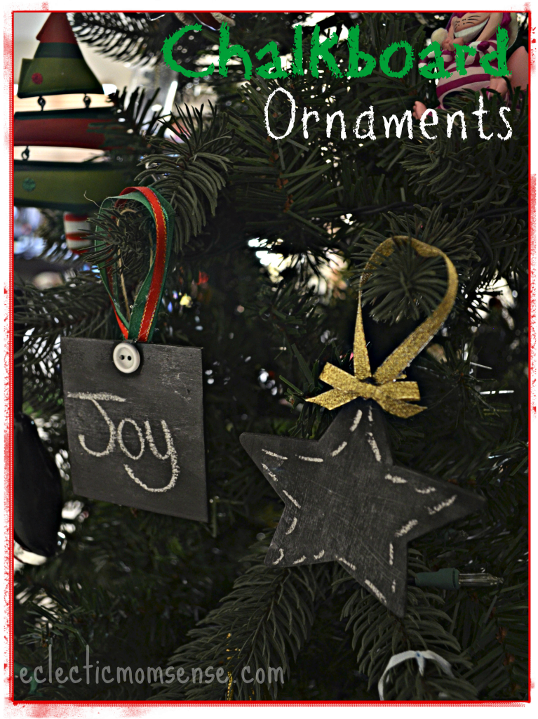 chalkboard ornaments