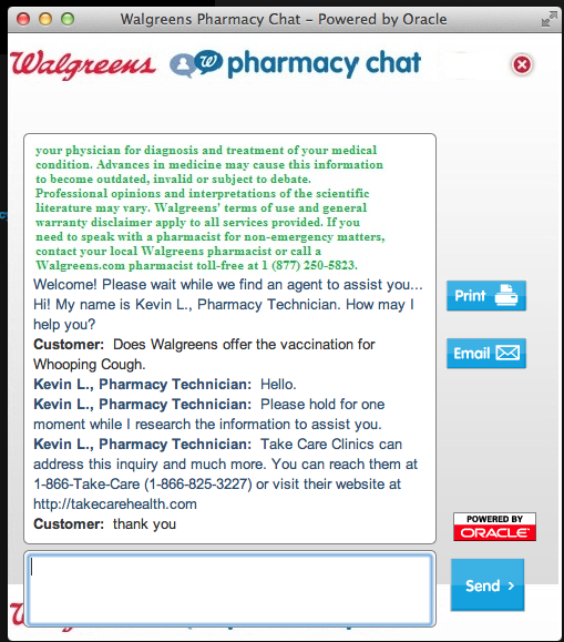 walgreens pharmacy chat