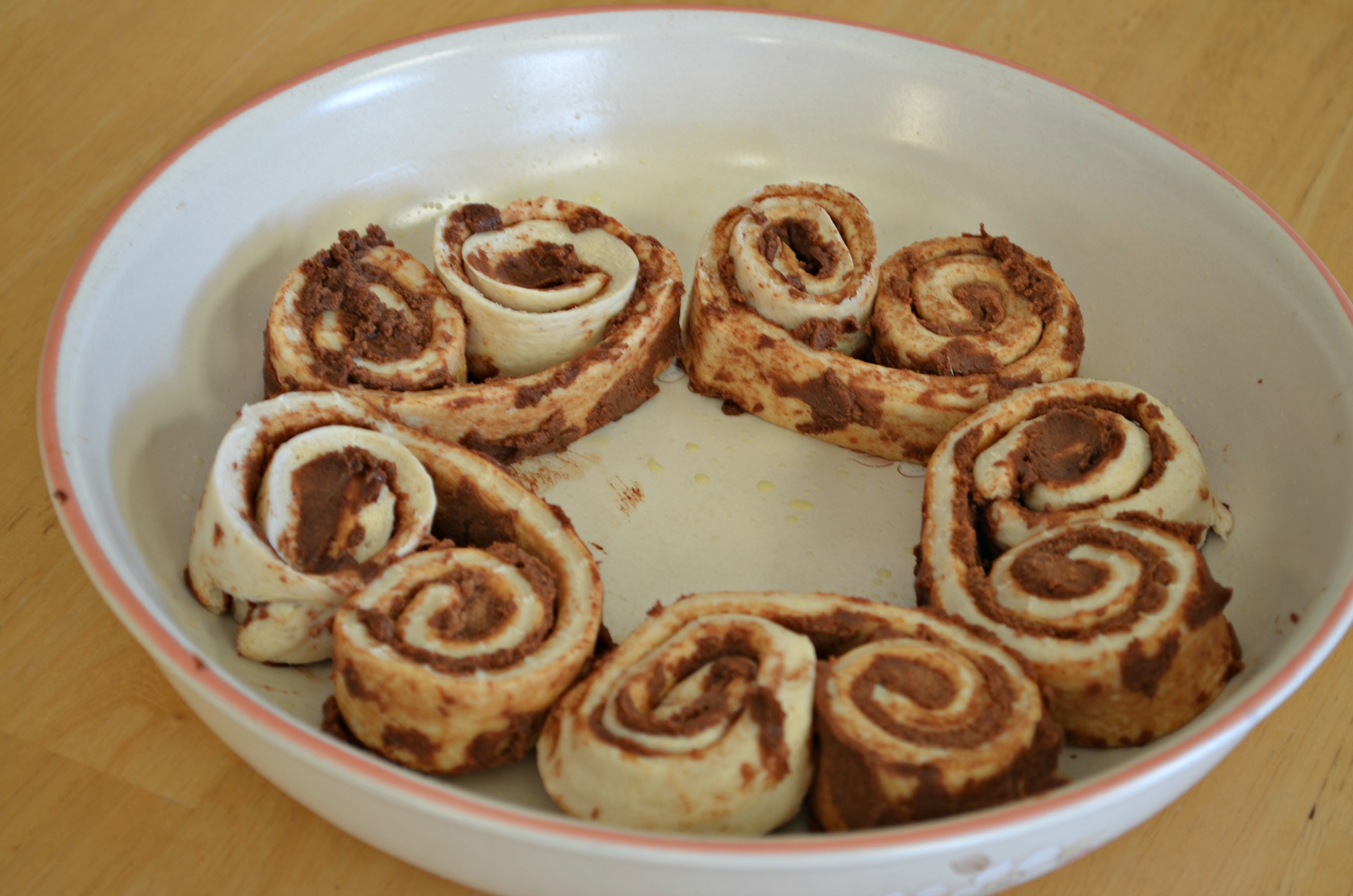 uncooked cinnamon rolls