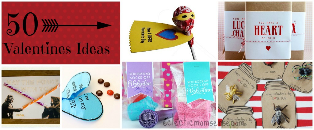 50 Valentines Ideas via @eclecticmommy - eclecticmomsense.com