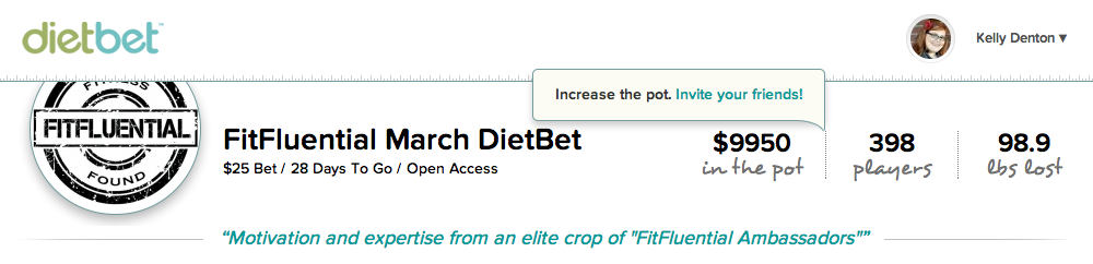March FitFluential DietBet