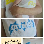 Eclectic Momsense- Easy superhero attire made with plain white tees and Cricut iron-on.