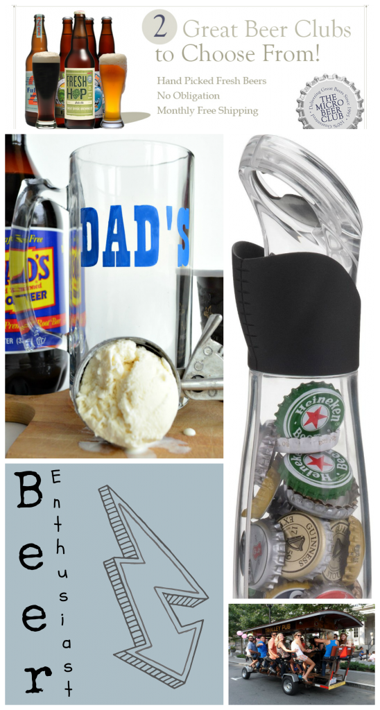 Great roundup of beers and tools for your beer enthusiast. 