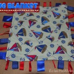 Handmade Baby Shower Gift: taggie blanket- Eclectic Momsense
