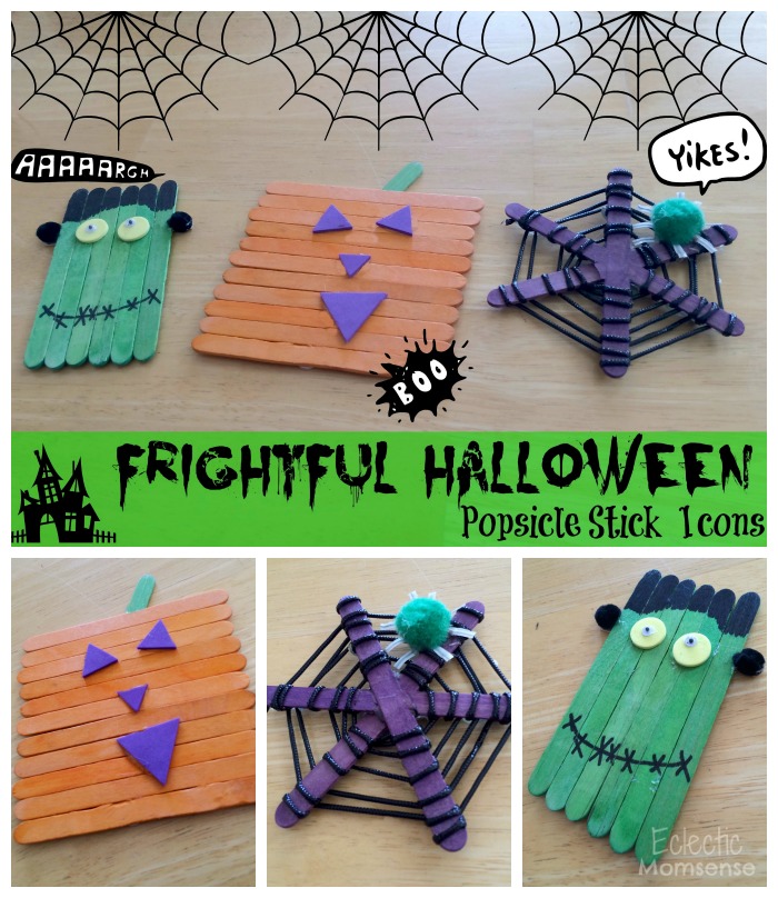 Easy Frankenstein Popsicle Stick Craft For Halloween - Artsy Momma