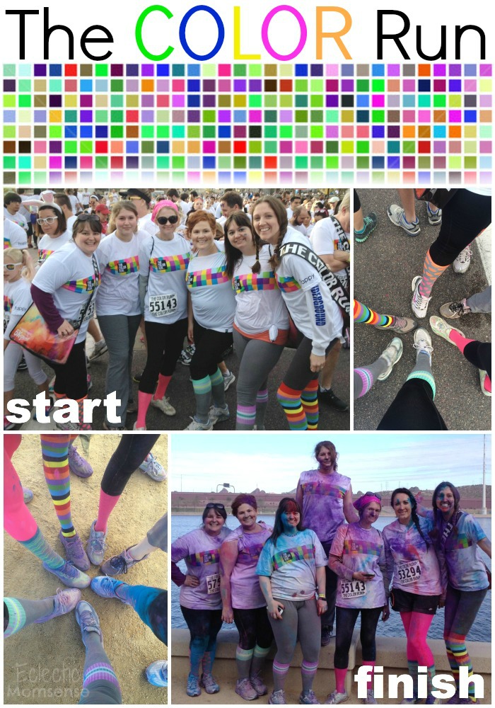 the color run before & after