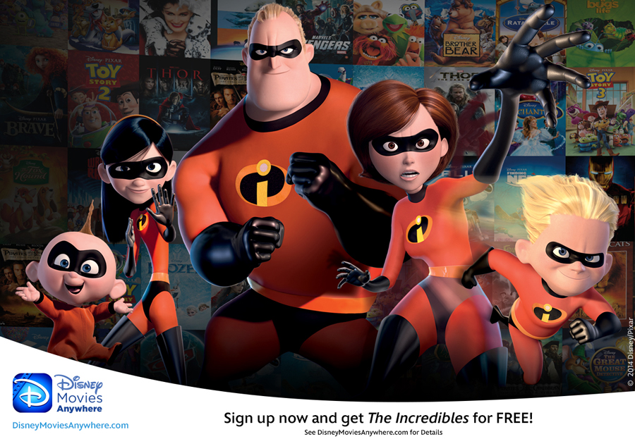 Disney Movies Anywhere- free Incredibles digital copy #disney #disneymovies