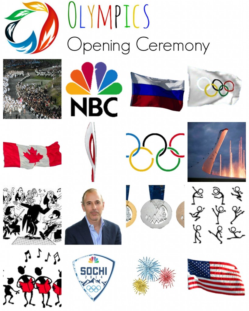 olympics opening ceremony scavenger hunt