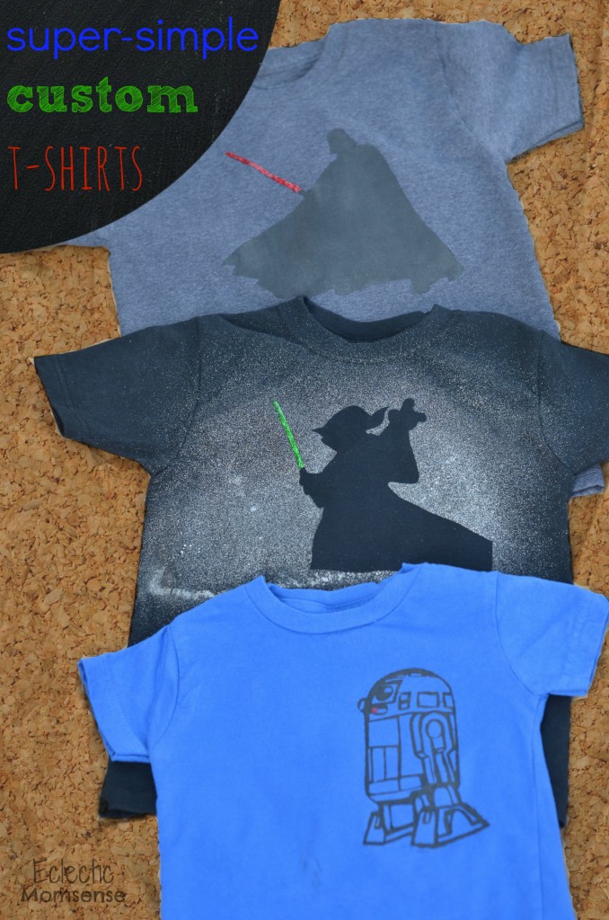 super-simple custom t-shirts #starwars #darthvader #r2d2 #yoda