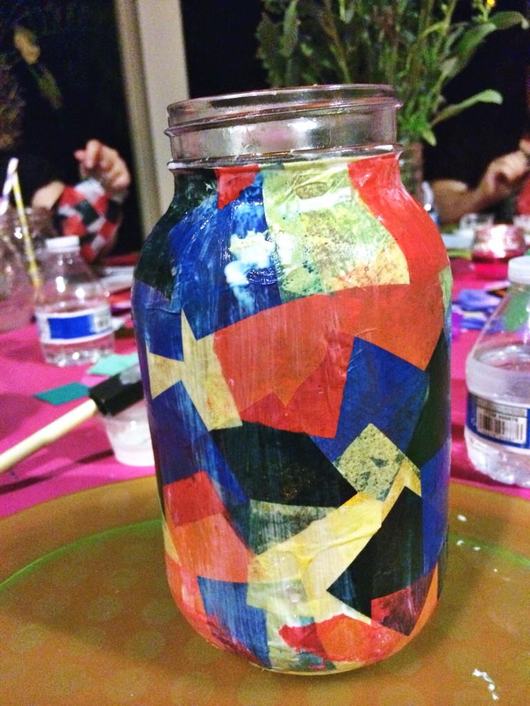 recycled crafts, upcycled crafts, kids crafts, mason jar crafts, #PartyInAJar, Party in a Jar
