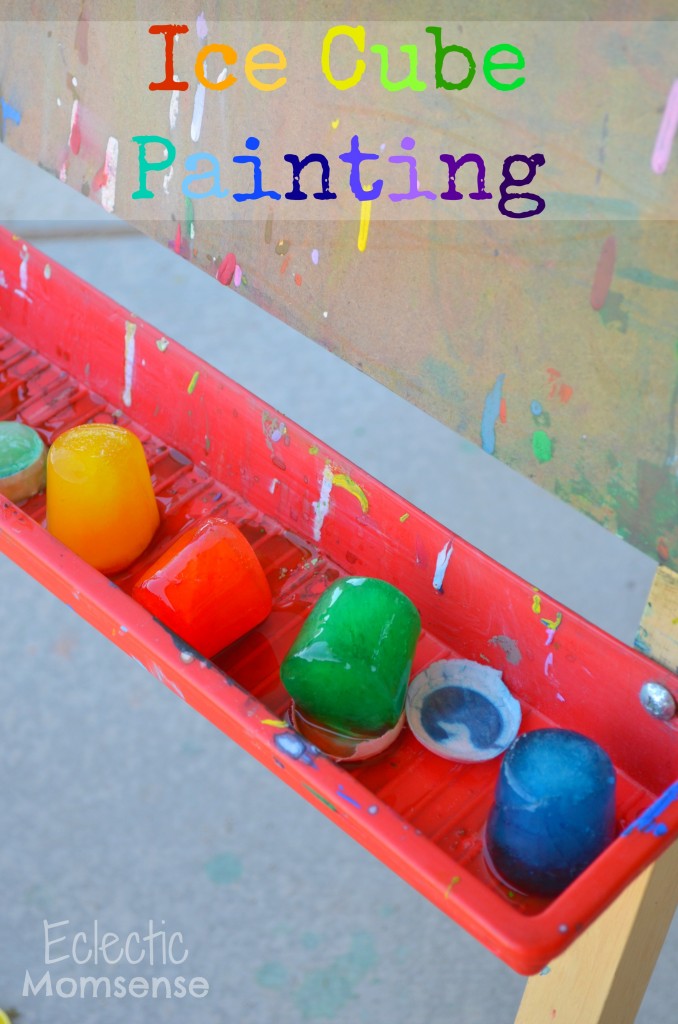 Ice Cube Painting, kids craft, kid art, summer fun