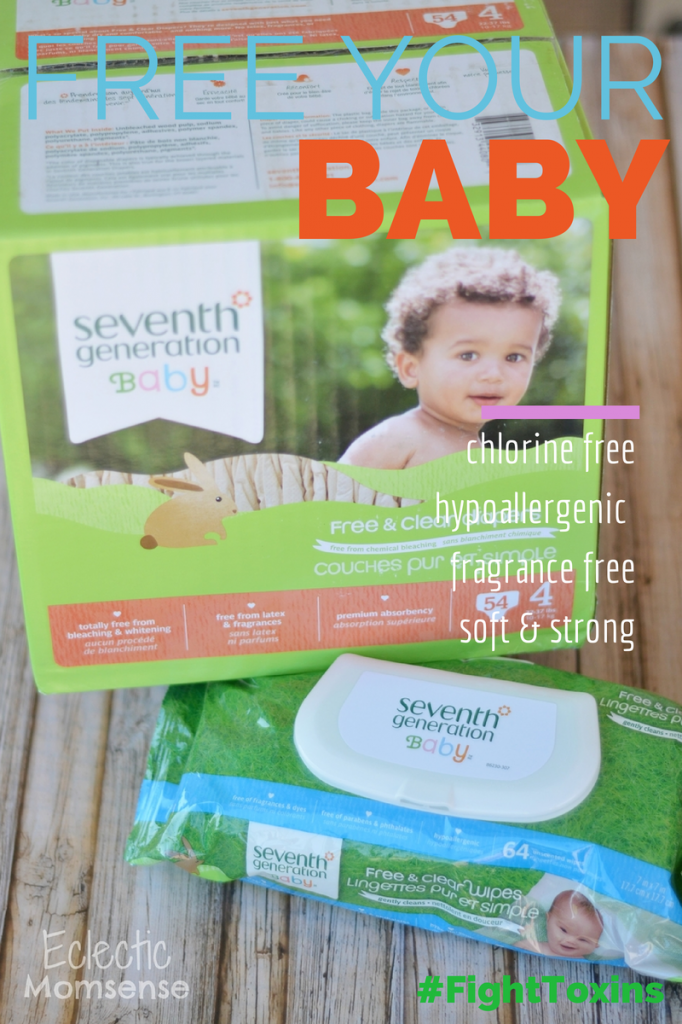 Seventh Generation, #FreeToxins, #FreeYourBaby, chlorine free diapers, sensitive baby wipes, free & clear diapers, FSC® Certified