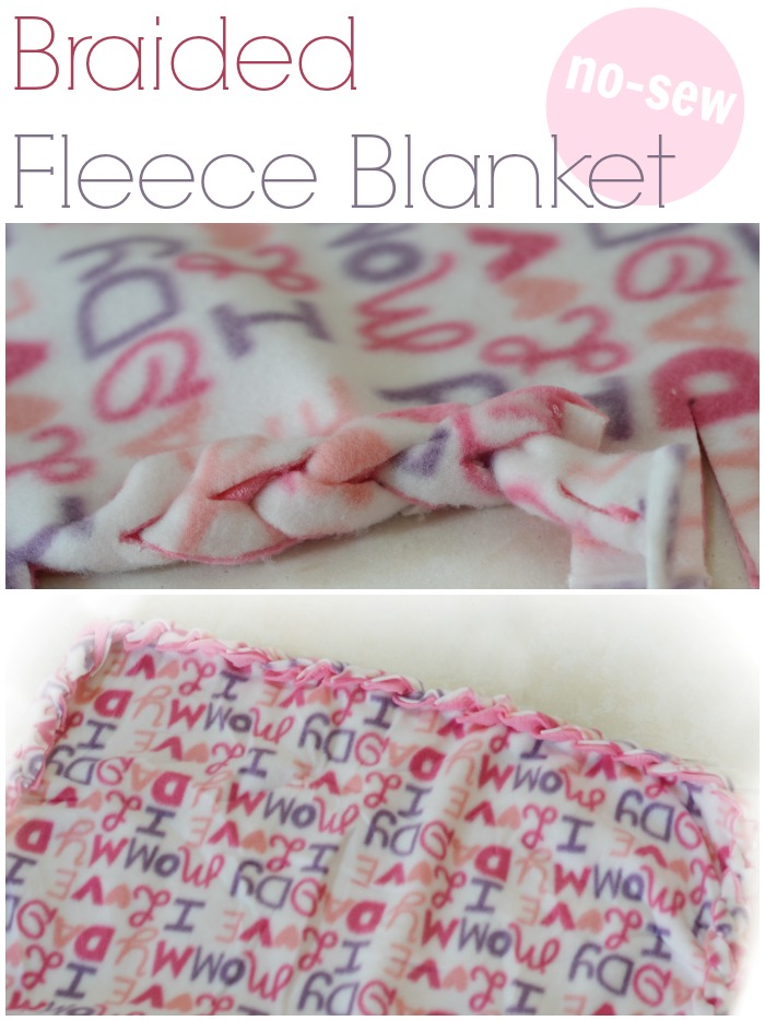 No Sew Braided Fleece Blanket Eclectic Momsense