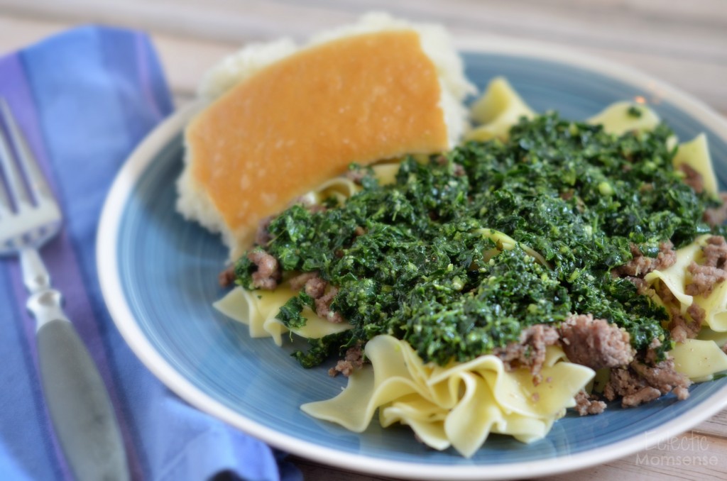 Kale Pesto with Beef Noodles- #pasta #recipe #kale