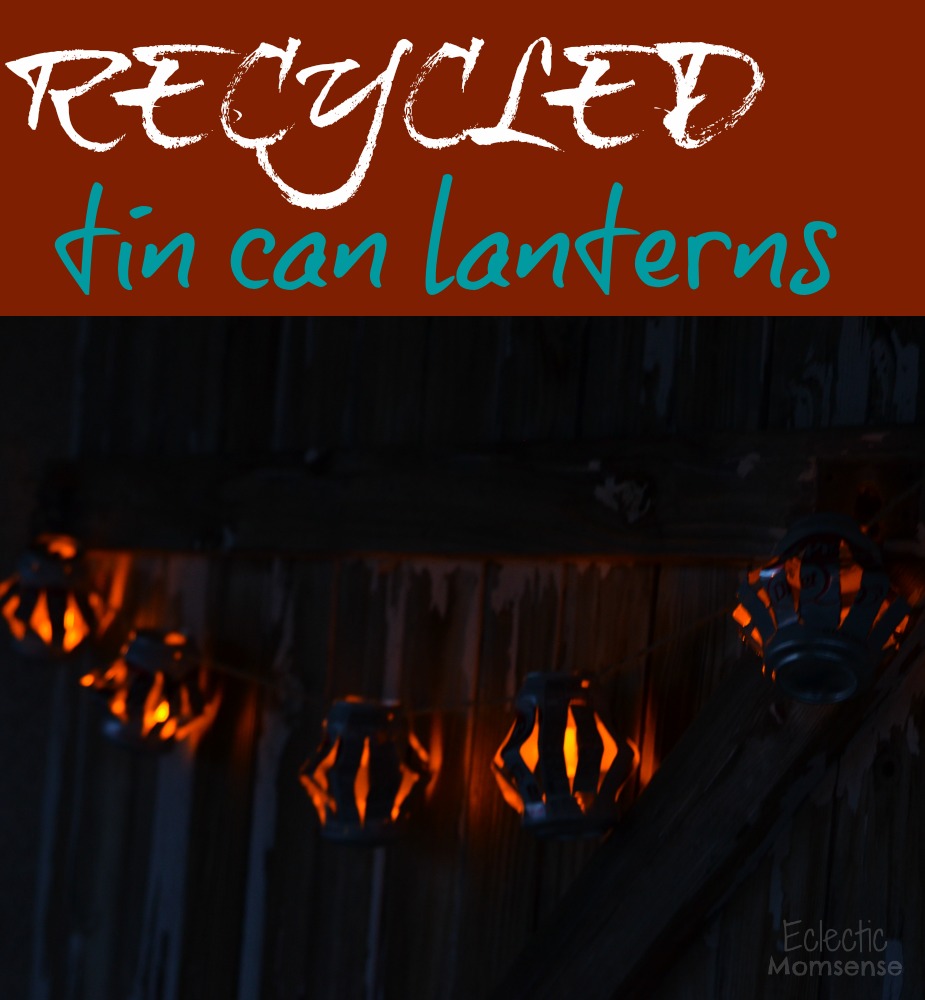 Recycled Tin Can Lanterns- #shop, #cbias, #BackyardBash