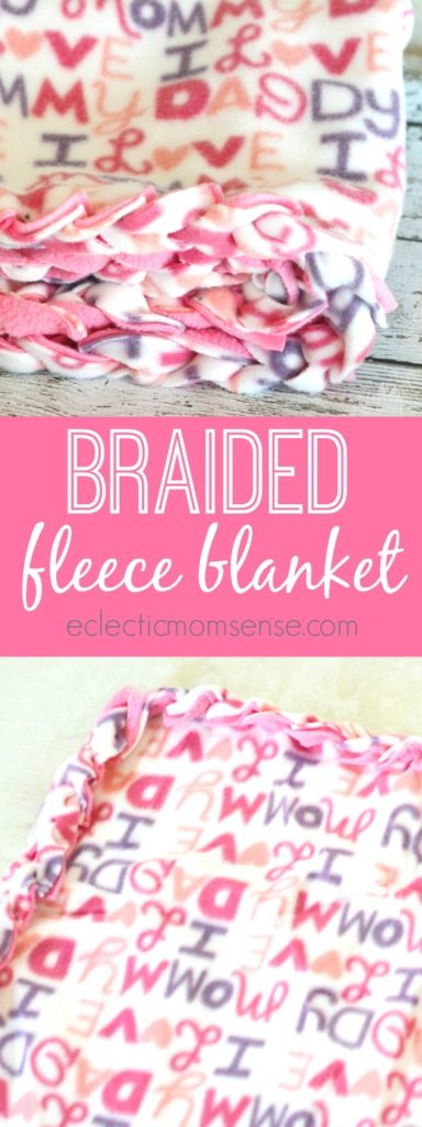 No-Sew Braided Fleece Blanket