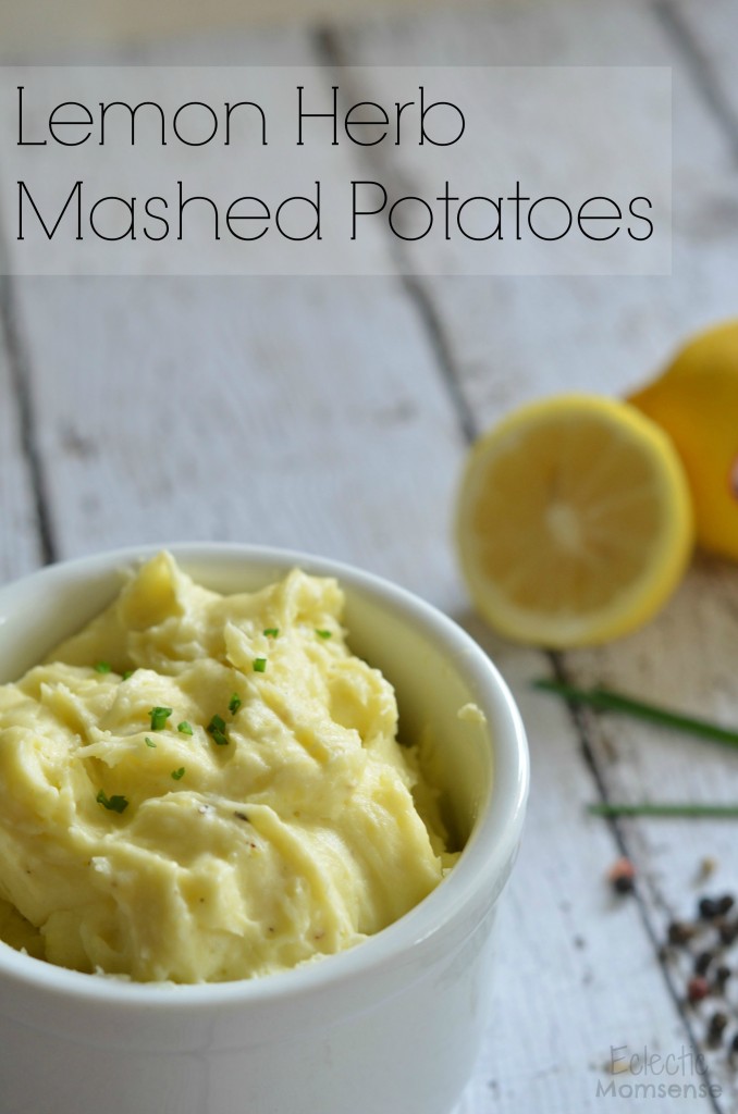 Lemon Herb Mashed Potatoes- salt alternative #TableTheSalt #ad