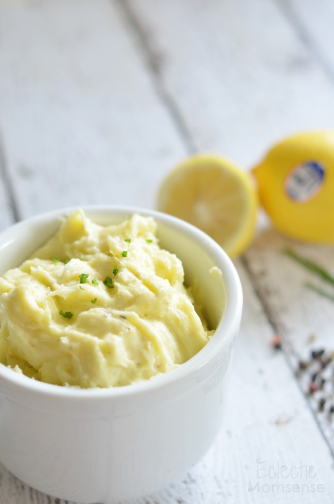 Lemon Herb Mashed Potatoes- salt alternative #TableTheSalt #ad