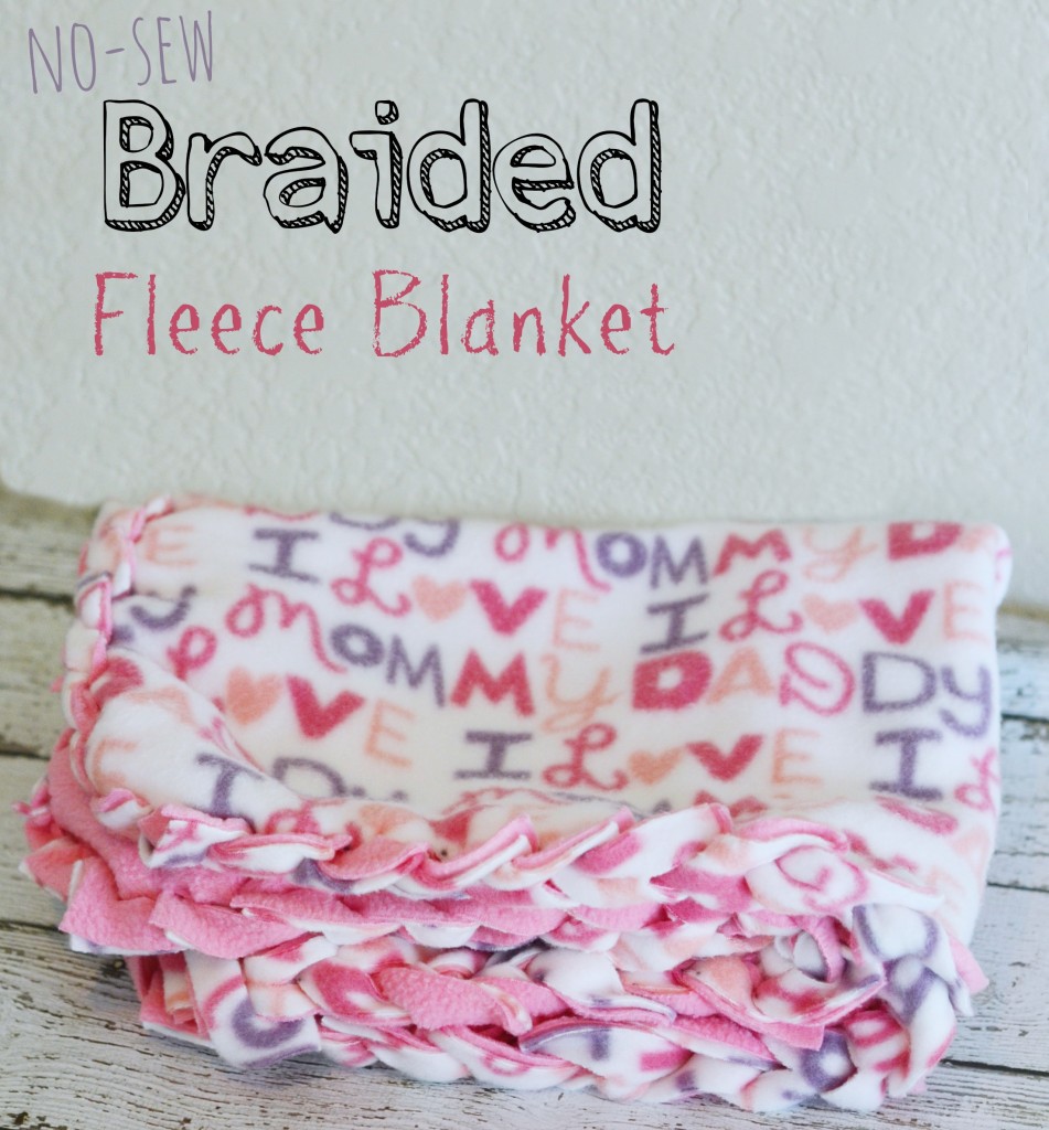 no-sew braided fleece blanket