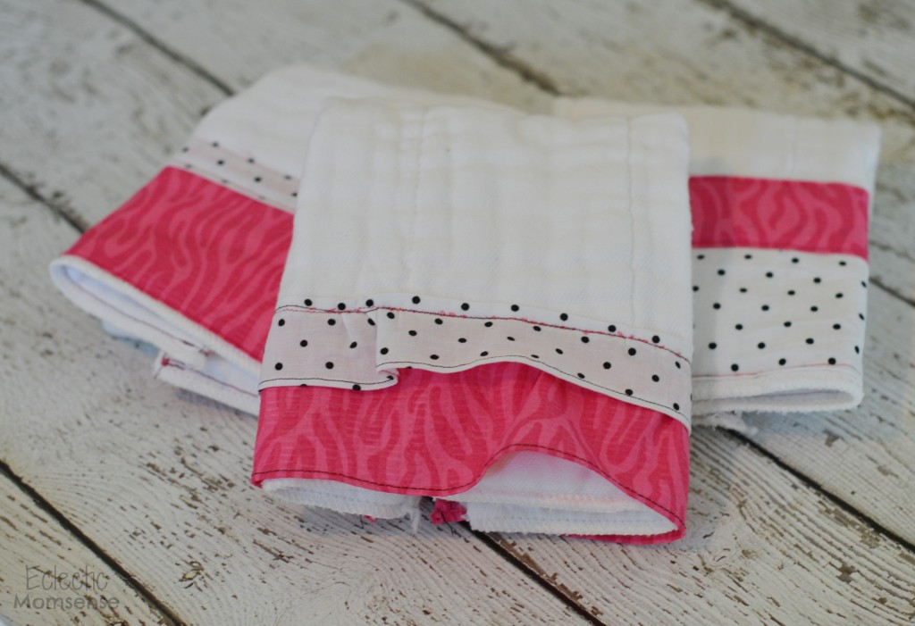 Easy DIY Cloth Diaper Burp Cloths