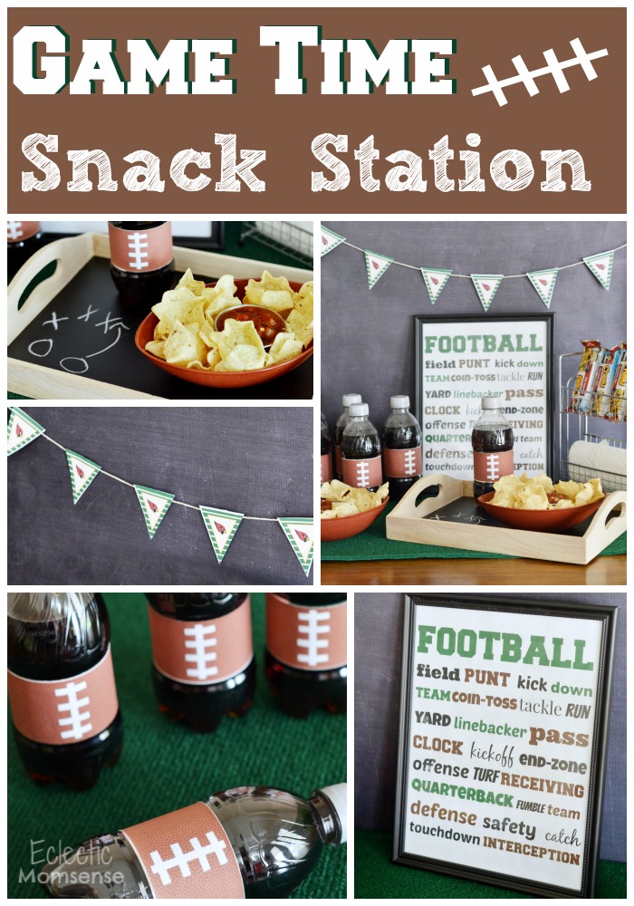 Game Time Football Party Snack Station #sponsored