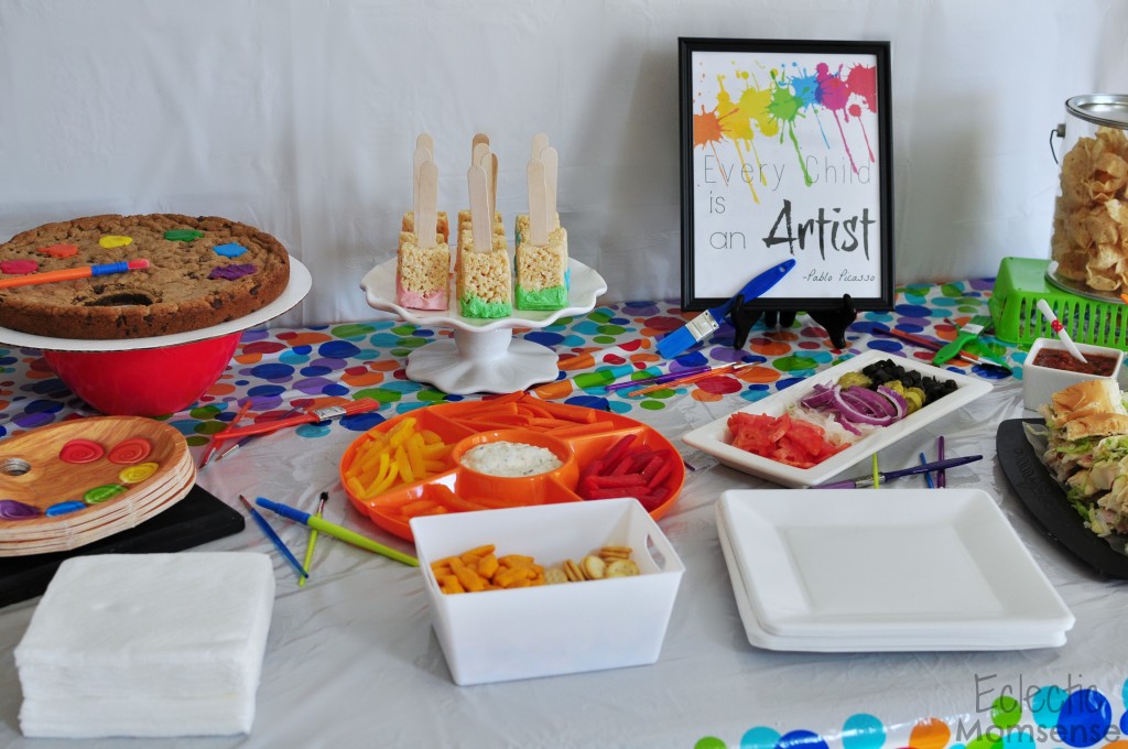 Colorful Art Party  Art birthday party, Art party, Art birthday