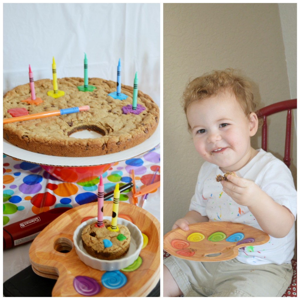 paint palette cake plates