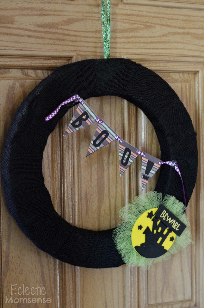 Spooky Burlap Wreath