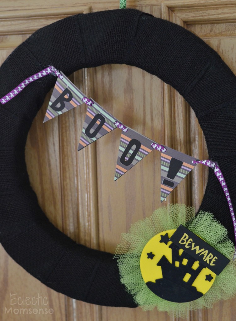 Spooky Burlap Wreath