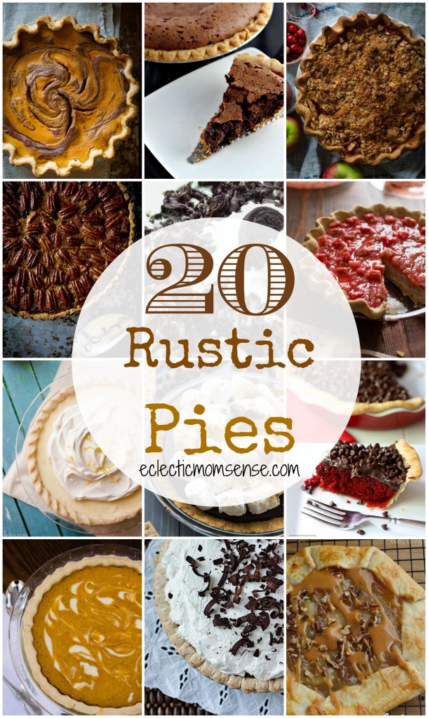 20 Rustic Pies #recipes #sponosored