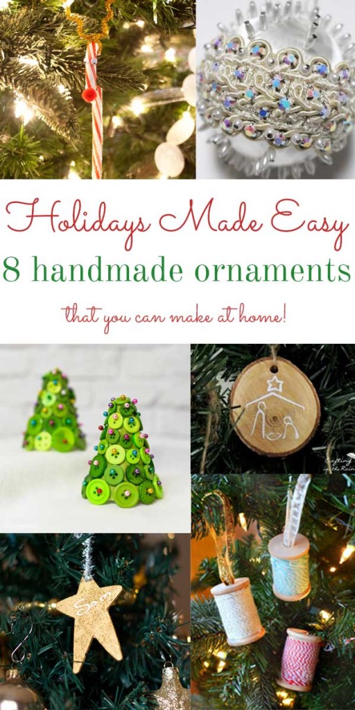 Handmade Ornament Roundup #craft #christmas #ornament