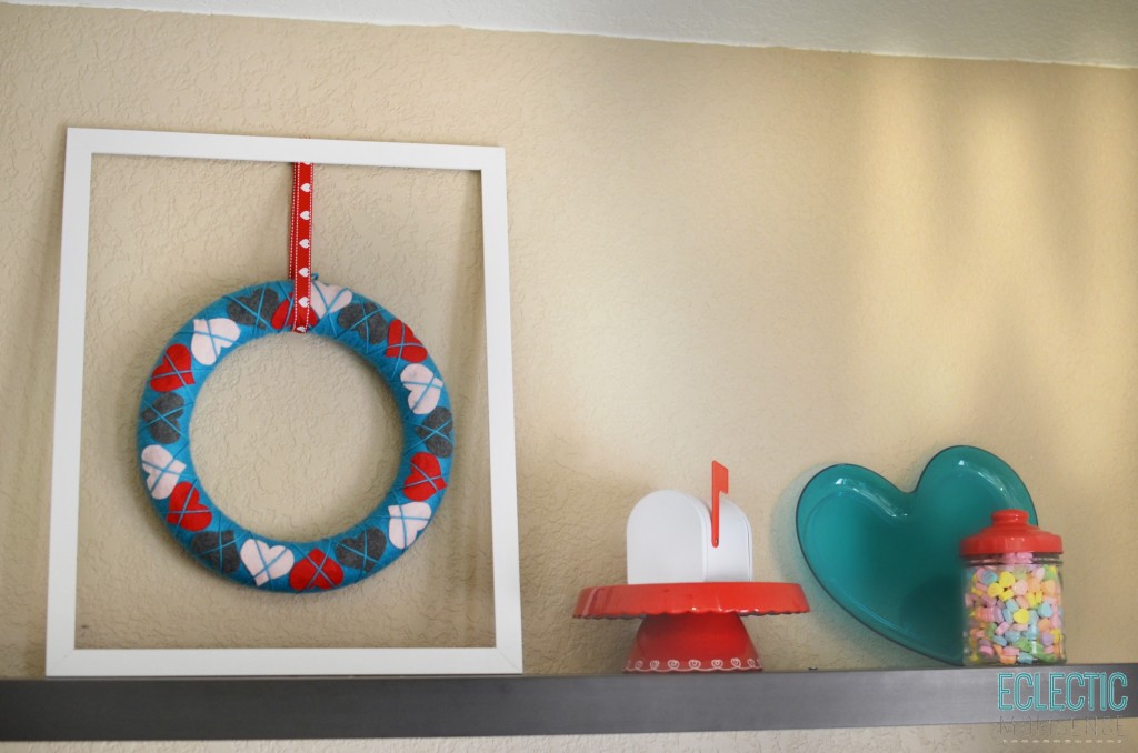 Framed Valentines Day Wreath