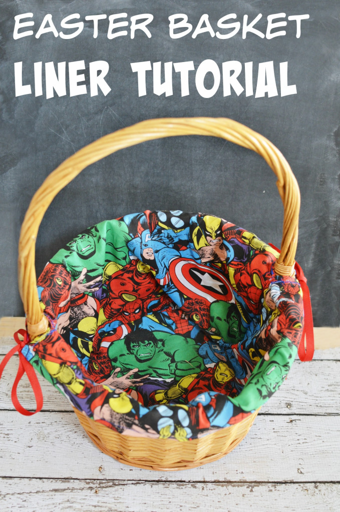 DIY Marvel Easter Basket Liner Tutorial