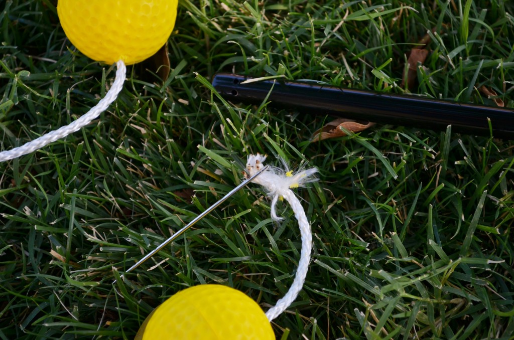 DIY Ladder Toss- fun outdoor game, perfect for all ages.