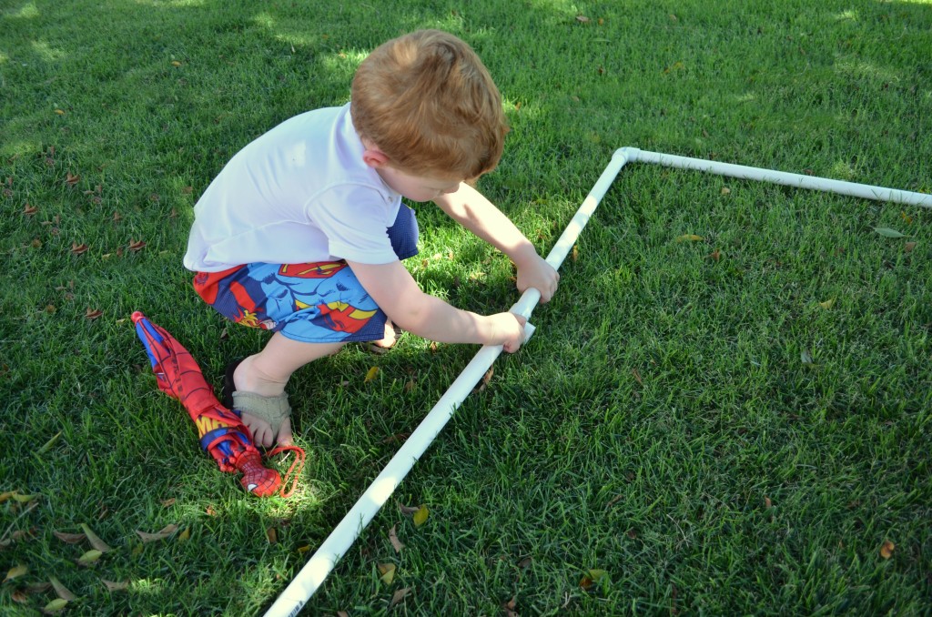 DIY Ladder Toss- fun outdoor game, perfect for all ages.