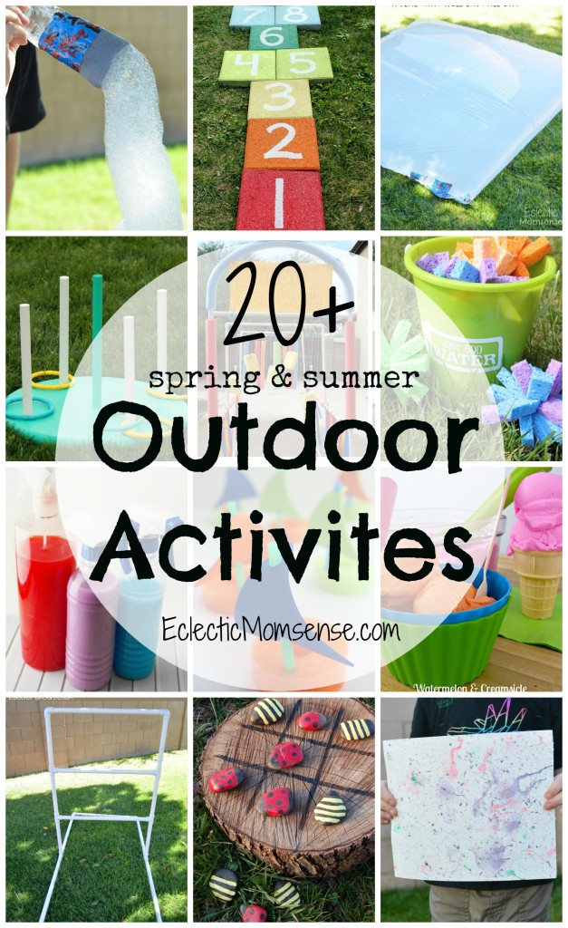 Boredom busters for summer & spring. A huge collection of easy and inexpensive outdoor activities. 